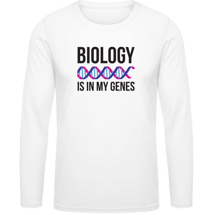 Biology Is In My Genes Shirt met lange mouwen contain pic