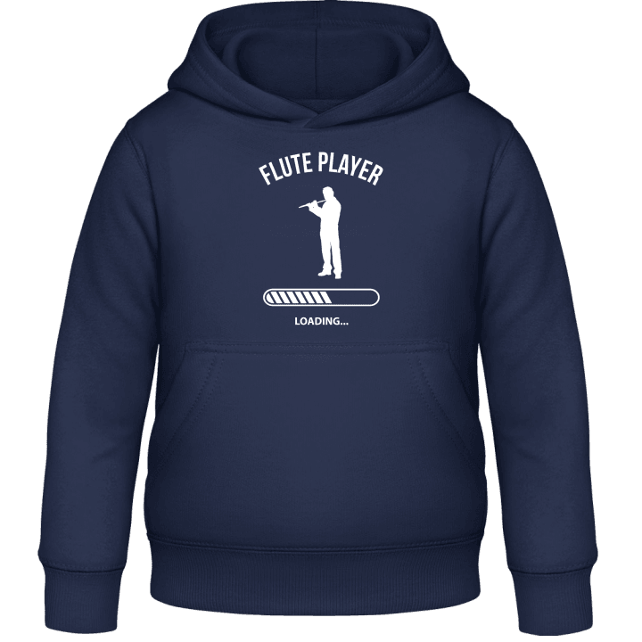 Flute Player Loading Kids Hoodie contain pic