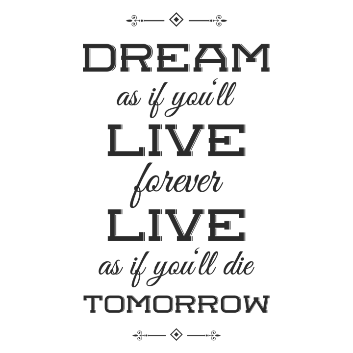 Live Forever Die Tomorrow Stof taske 0 image