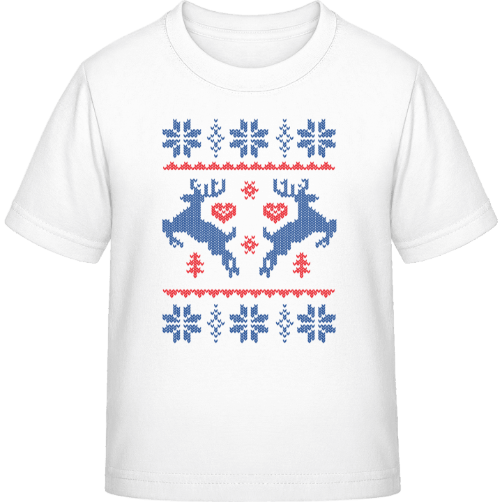 Christmas Pattern Reindeer Kids T-shirt 0 image