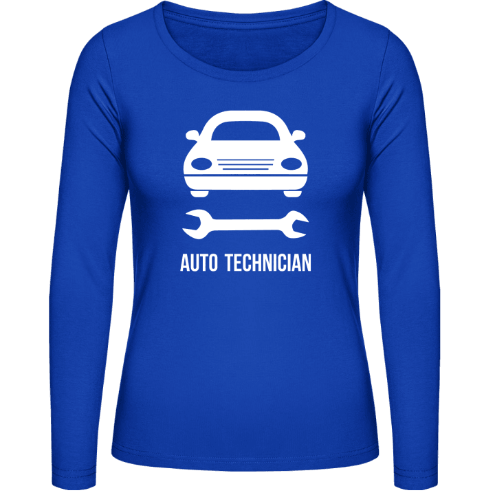 Auto Technician Langermet skjorte for kvinner contain pic