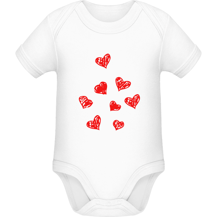 Hearts Drawing Baby Strampler contain pic