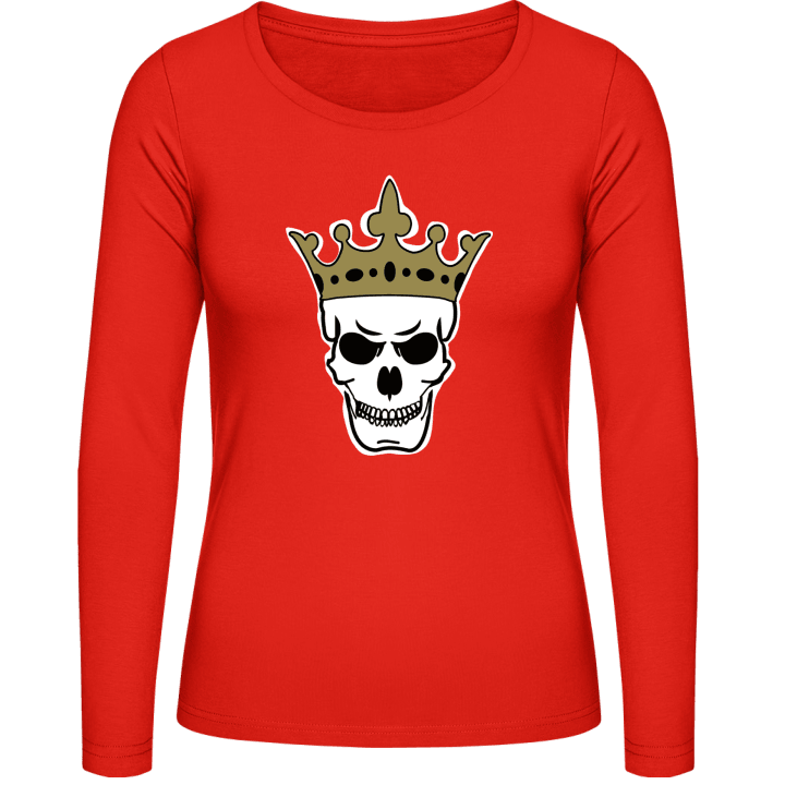 King Skull with Crown Langermet skjorte for kvinner 0 image