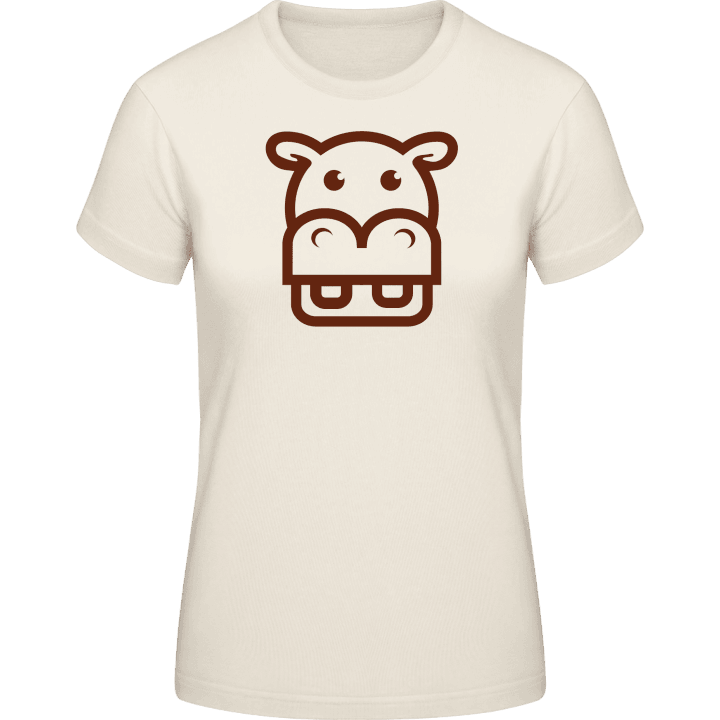 Hippo Face Icon Vrouwen T-shirt 0 image