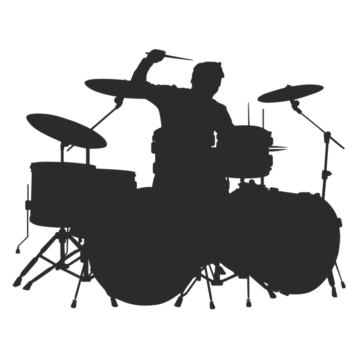 Drummer Silhouette Baby romperdress 0 image
