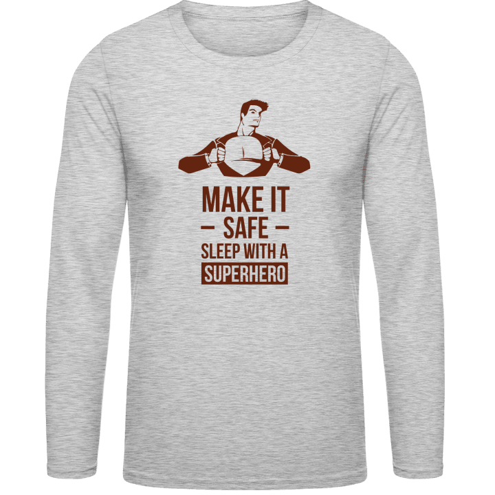 Make It Safe Sleep With A Super Hero Långärmad skjorta 0 image