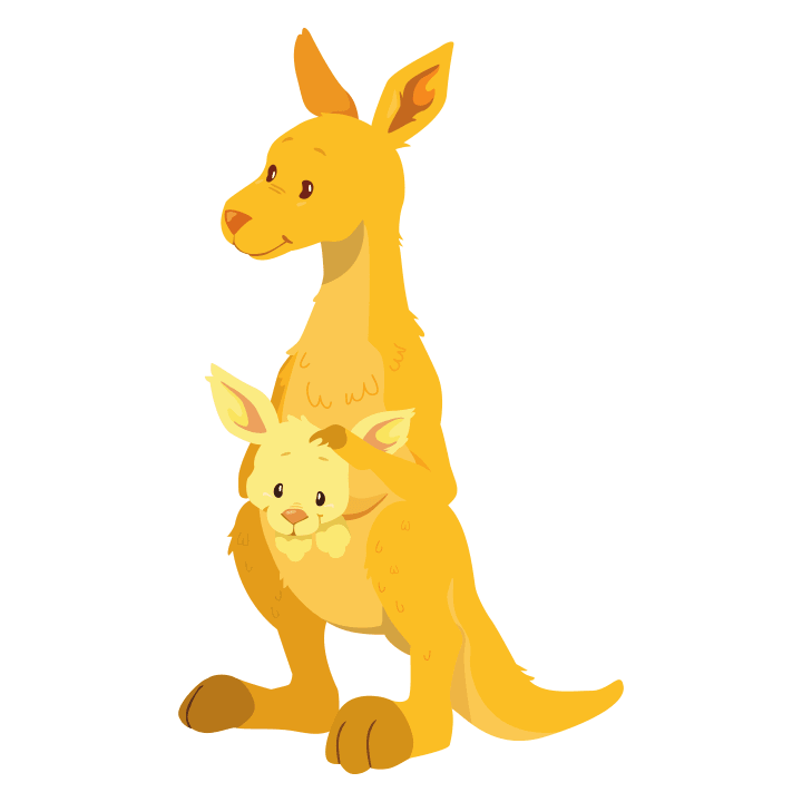Kangaroo With Baby Kids Hoodie 0 image