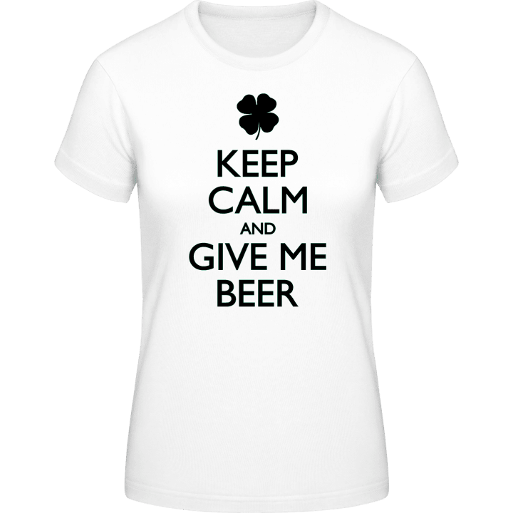 Keep Calm And Give Me Beer Vrouwen T-shirt 0 image