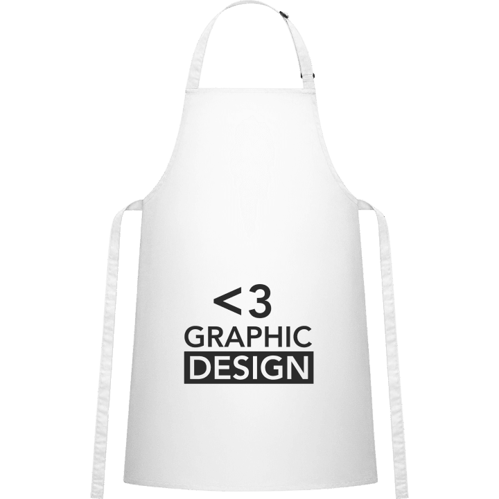 <3 Love Graphic Design Tablier de cuisine contain pic
