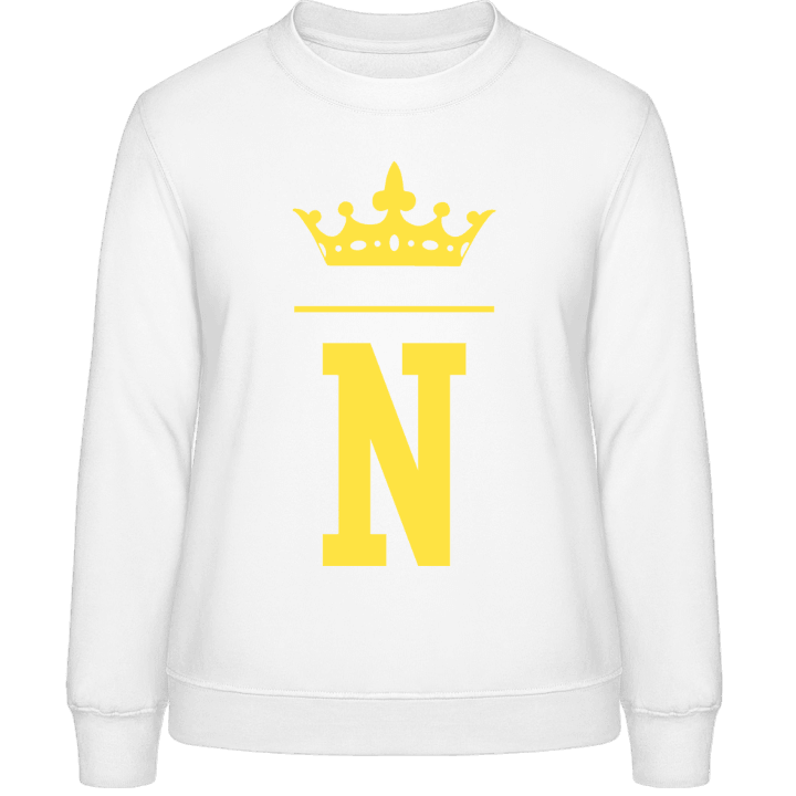 N Initial Name Sweatshirt för kvinnor 0 image