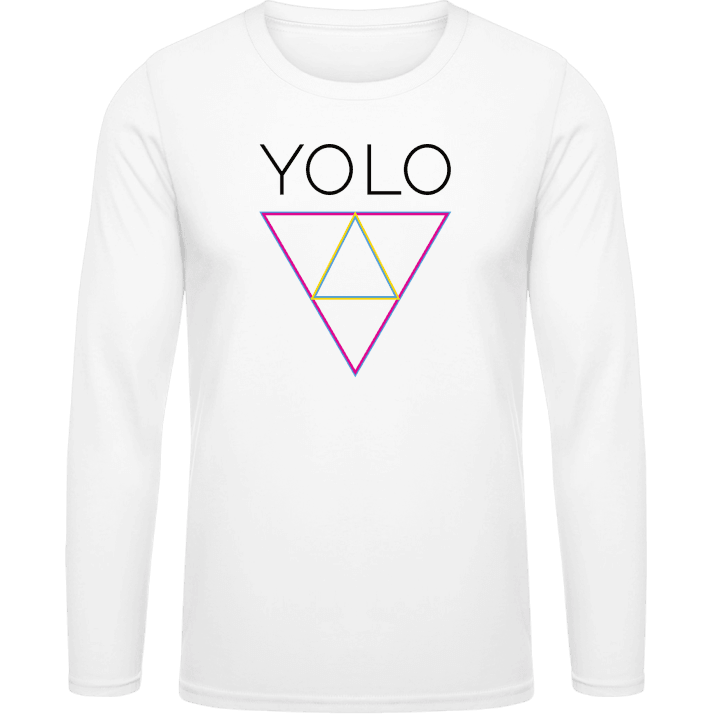 YOLO Triangle T-shirt à manches longues contain pic