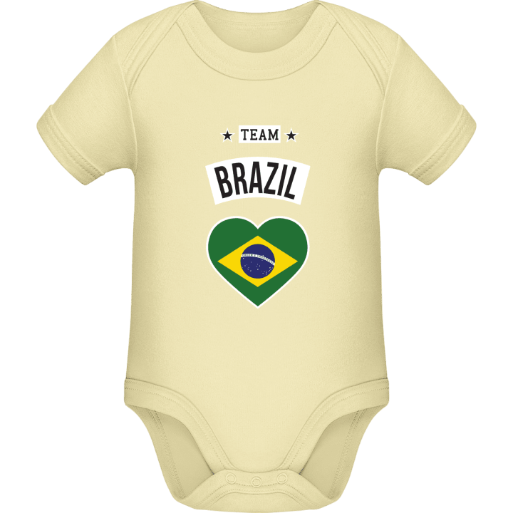 Team Brazil Heart Baby romper kostym contain pic