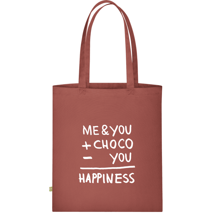 Me & You + Choco - You = Happiness Borsa in tessuto contain pic