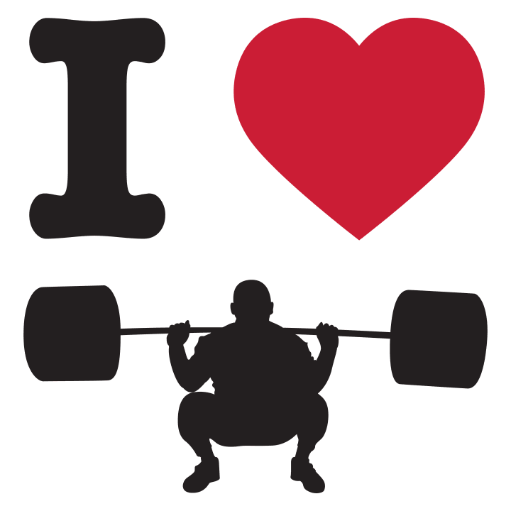 I Heart Weightlifting T-shirt à manches longues 0 image