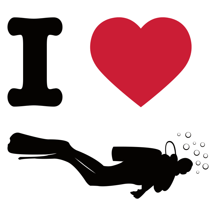 I Heart Diving Stoffpose 0 image