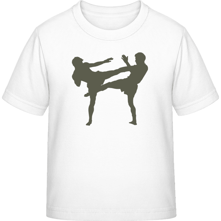 Kickboxing Sillouette Kinderen T-shirt contain pic