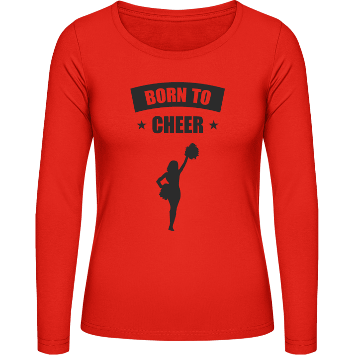 Born To Cheer T-shirt à manches longues pour femmes contain pic