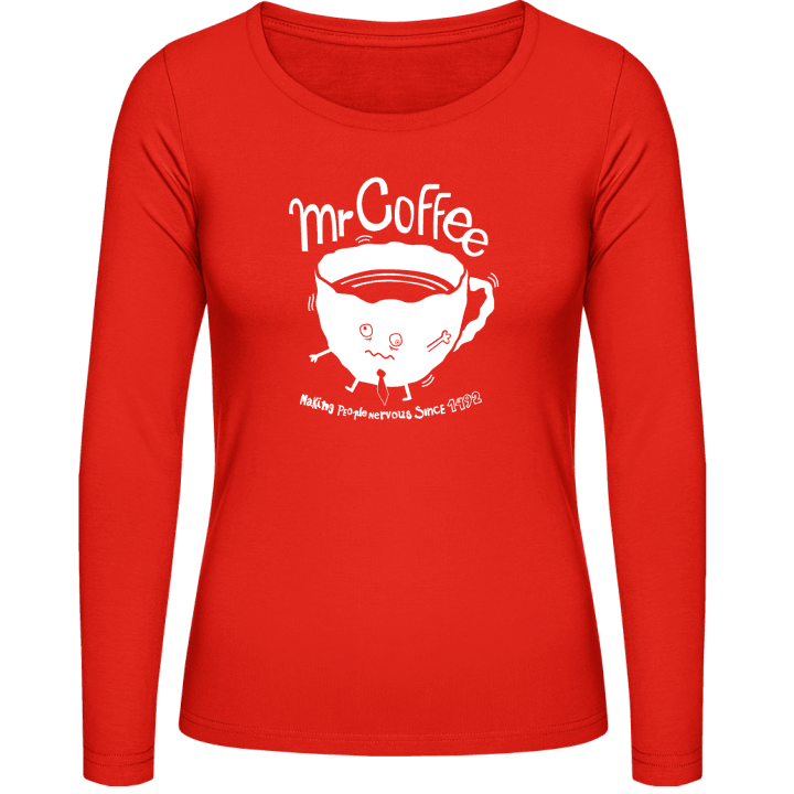 Mr Coffee Vrouwen Lange Mouw Shirt contain pic