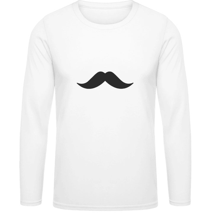 Mustache T-shirt à manches longues contain pic