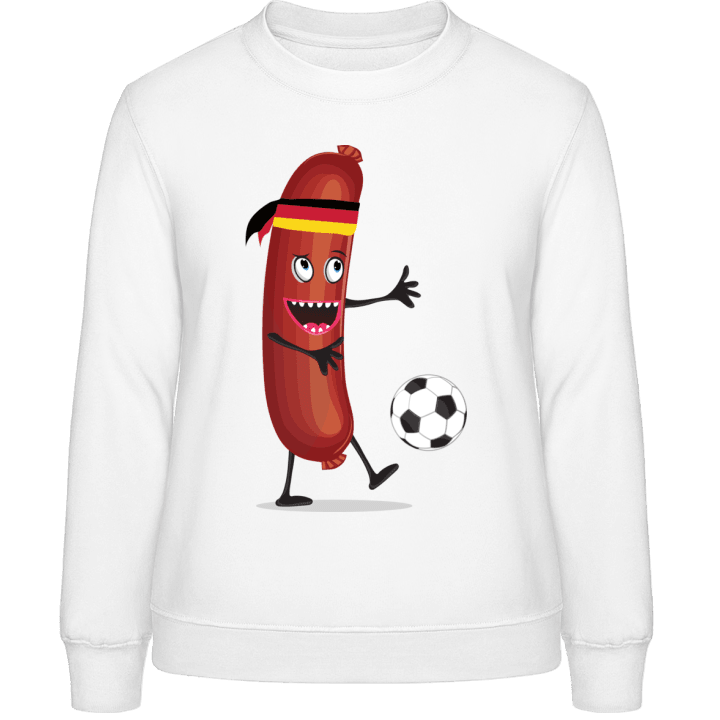 German Sausage Soccer Sudadera de mujer contain pic