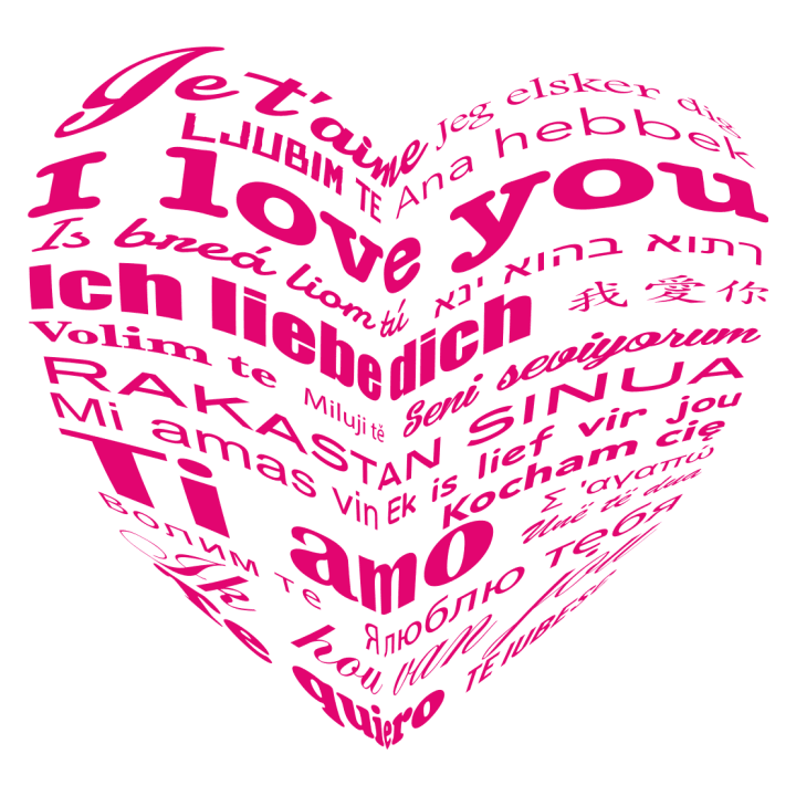 I Love You Languages Stoffen tas 0 image