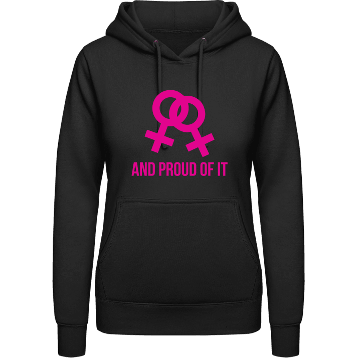 Lesbian And Proud Of It Hoodie för kvinnor contain pic