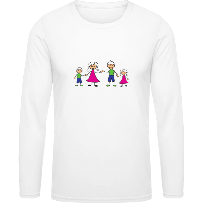 Happy Family Two Children Long Sleeve Shirt 0 image