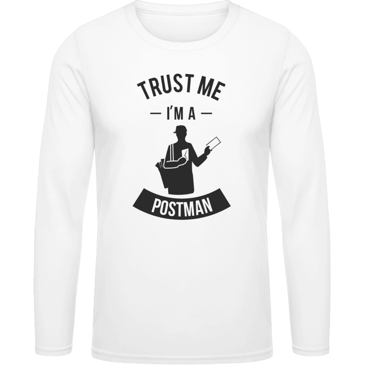 Trust Me I'm A Postman T-shirt à manches longues contain pic