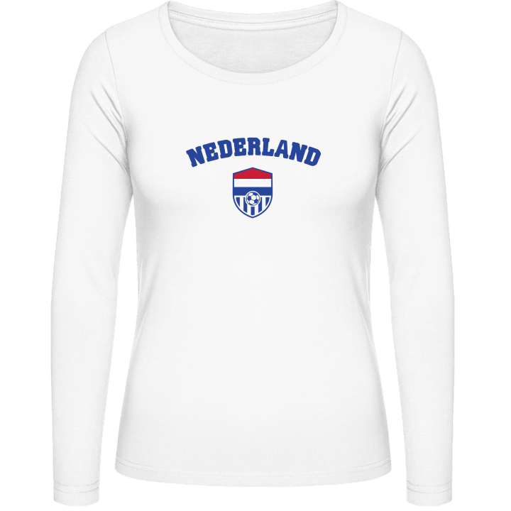 Nederland Football Fan Langermet skjorte for kvinner contain pic