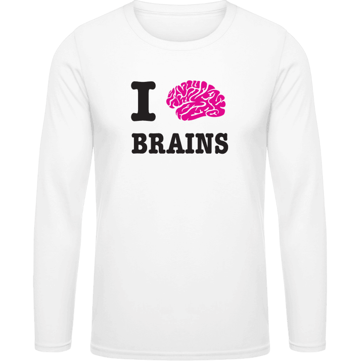 I Love Brains Shirt met lange mouwen contain pic