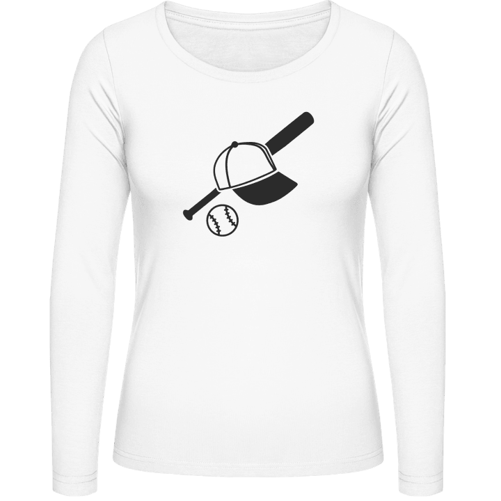 Baseball Equipment T-shirt à manches longues pour femmes contain pic
