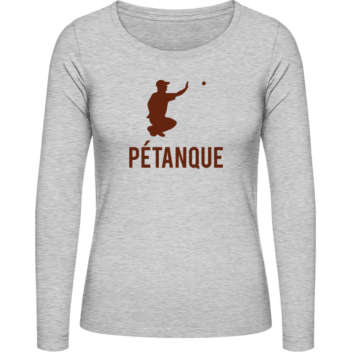 Pétanque Frauen Langarmshirt contain pic
