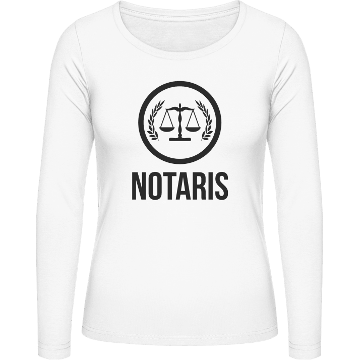 Notaris icoon Langermet skjorte for kvinner contain pic