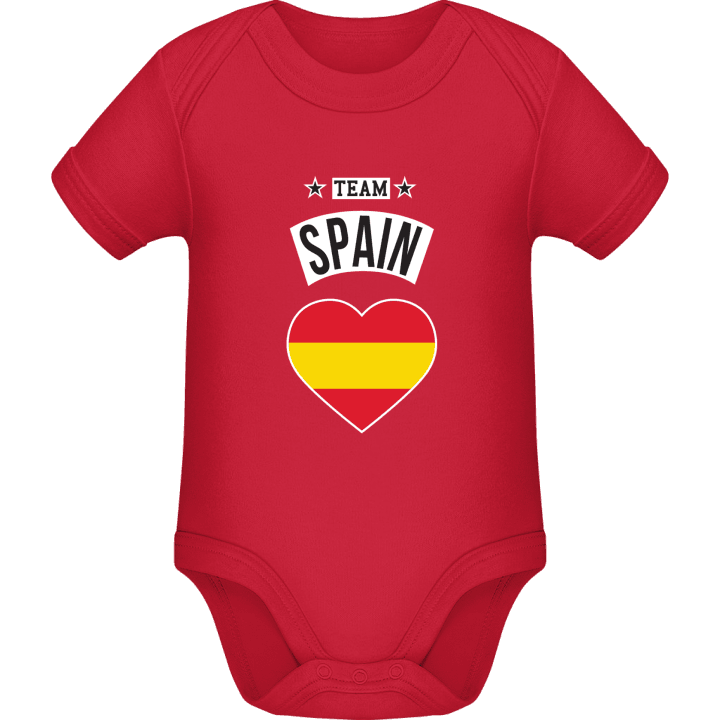 Team Spain Heart Baby Romper contain pic