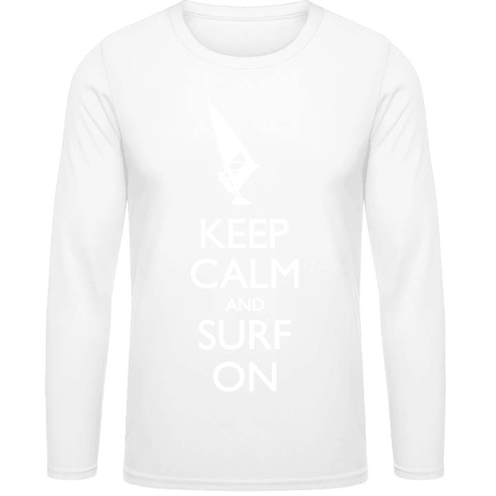 Keep Calm and Surf on Langarmshirt contain pic