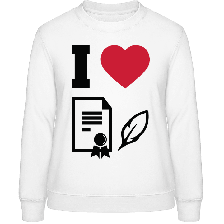 I Love Notaries Sweatshirt til kvinder 0 image