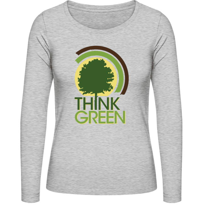 Think Green Vrouwen Lange Mouw Shirt contain pic