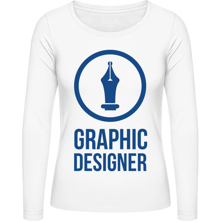 Graphic Designer Icon T-shirt à manches longues pour femmes contain pic