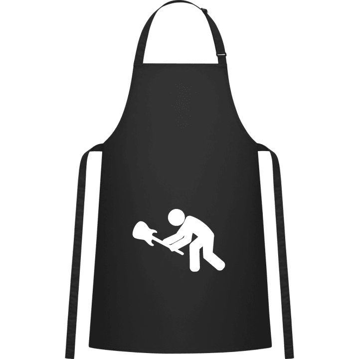 Slamming Guitar On The Ground Kitchen Apron contain pic