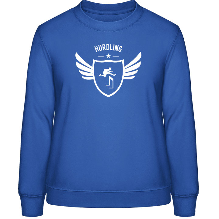Hurdling Winged Frauen Sweatshirt contain pic