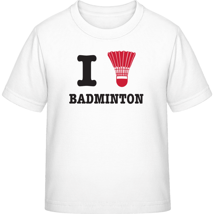 I Love Badminton Kinder T-Shirt contain pic