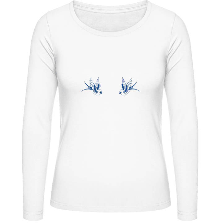 Swallow Tattoo Langermet skjorte for kvinner 0 image