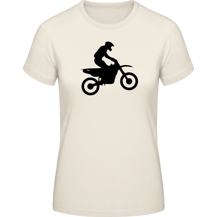 Motocross Driver Silhouette T-shirt för kvinnor 0 image