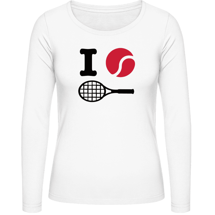 I Heart Tennis Kvinnor långärmad skjorta contain pic