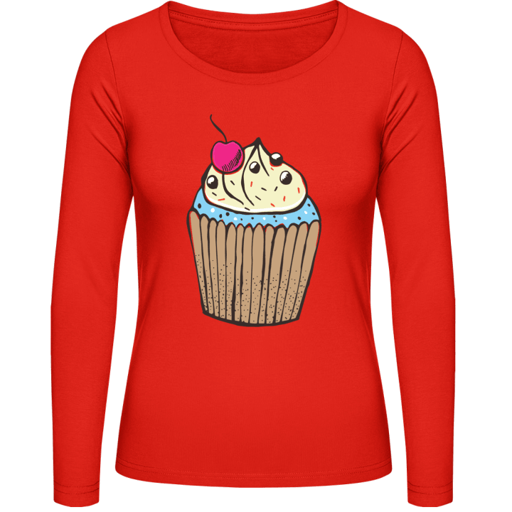 Delicious Cake Langermet skjorte for kvinner contain pic