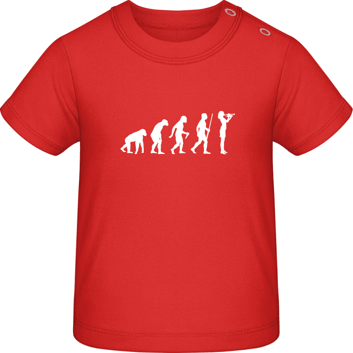 Female Trumpeter Evolution Camiseta de bebé contain pic