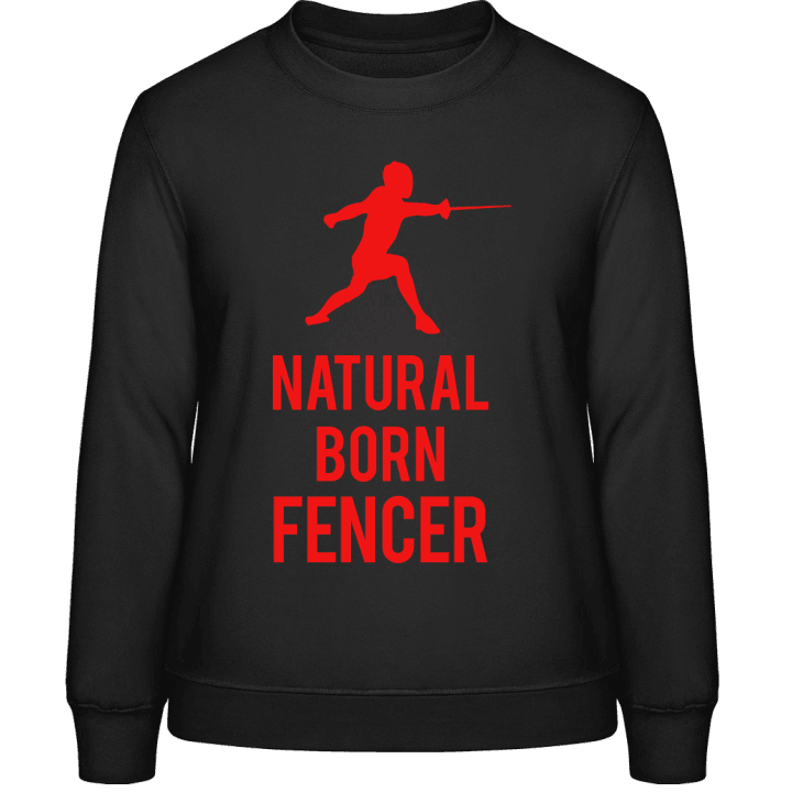 Natural Born Fencer Sweatshirt för kvinnor contain pic
