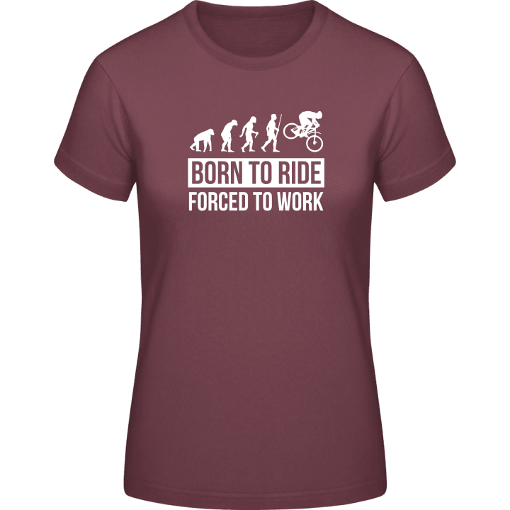 Born To Ride Evolution Frauen T-Shirt contain pic