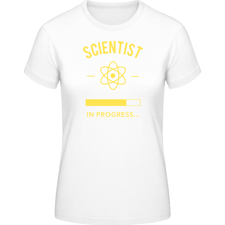 Scientist in Progress T-skjorte for kvinner contain pic