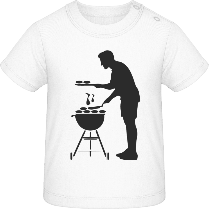 Griller Silhouette Camiseta de bebé contain pic